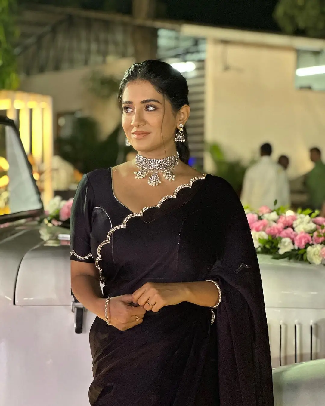 Rashi Singh in South Indian Traditional Black Saree